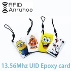 Умный чип NFC, эпоксидная карта, можно копировать и перезаписывать ключ 13,56 МГц, копировальный Дубликатор RFID, бейдж UID 1K S50, IC-метка для контроля доступа, 5 шт.