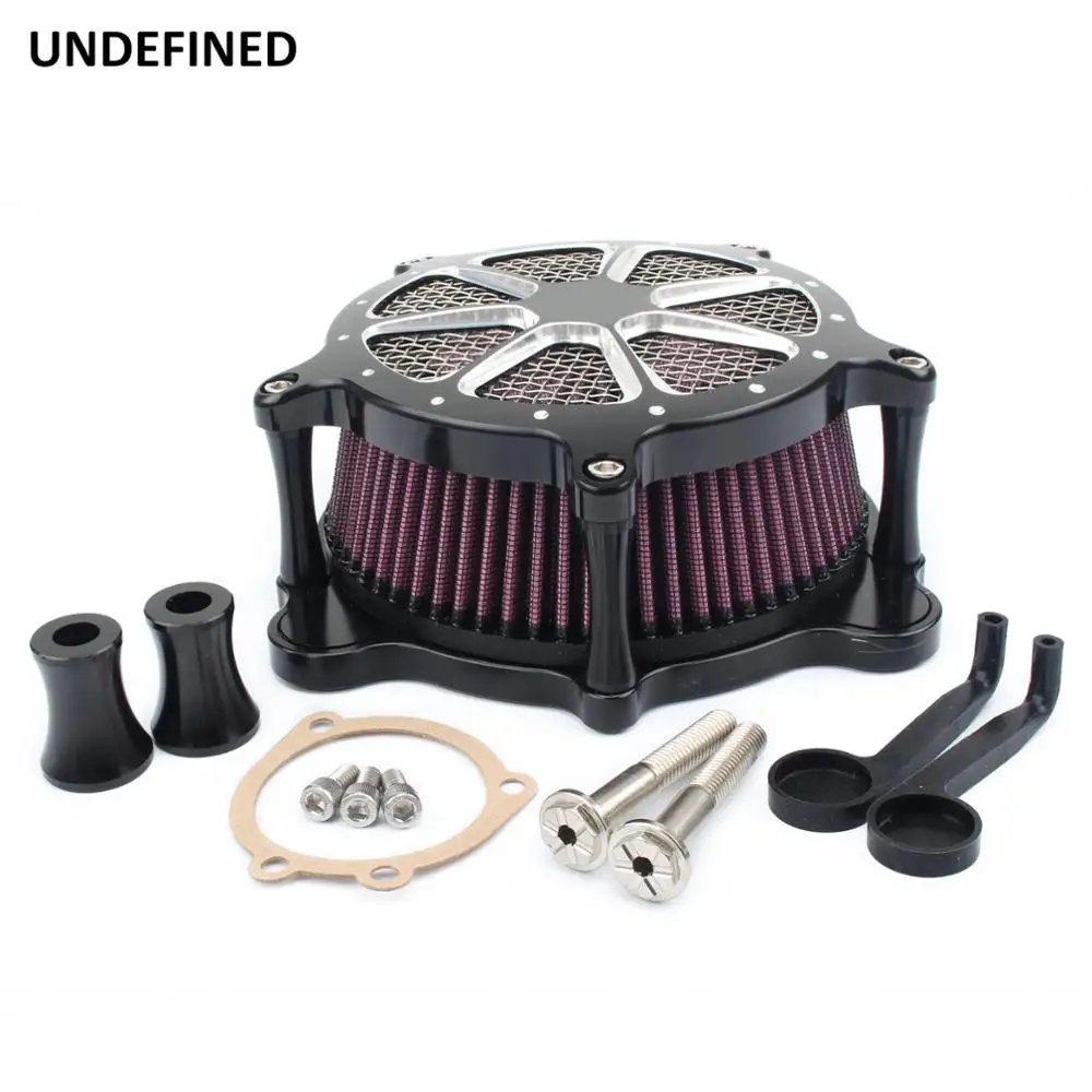 Черный воздушный фильтр для мотоцикла Venturi система воздухоочистителя Harley Dyna Twin Cam