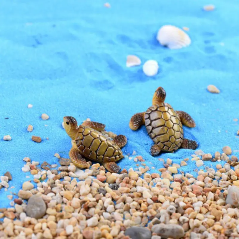 1 шт. мини Реалистичная морская модель черепахи настольный орнамент в виде фигур