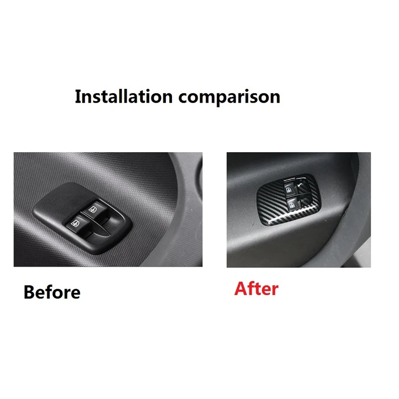 2 шт. наклейки на кнопки стеклоподъемника автомобиля Benz Smart 453 Fortwo Forfour 2015 +