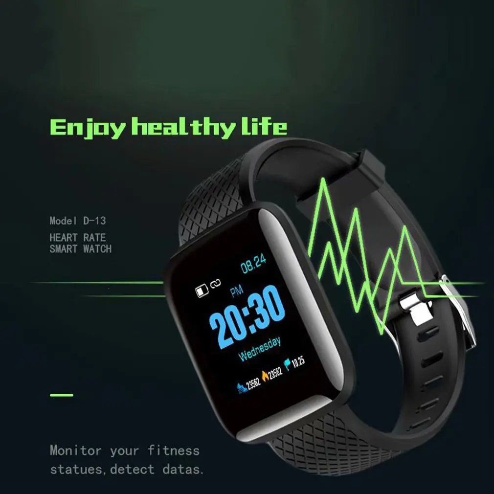 D13 Smart Bracelet Fitness Tracker Heart Rate Monitor Smart Band IP67 Waterproof Sports For Android Iphone