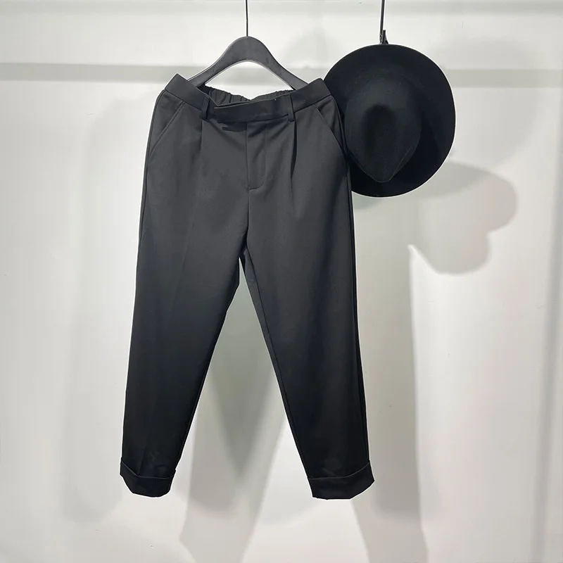 

Мужские повседневные брюки-карандаш Seak, уличная одежда, мужская одежда, английские тренировочные брюки в стиле преппи, черные брюки с перек...