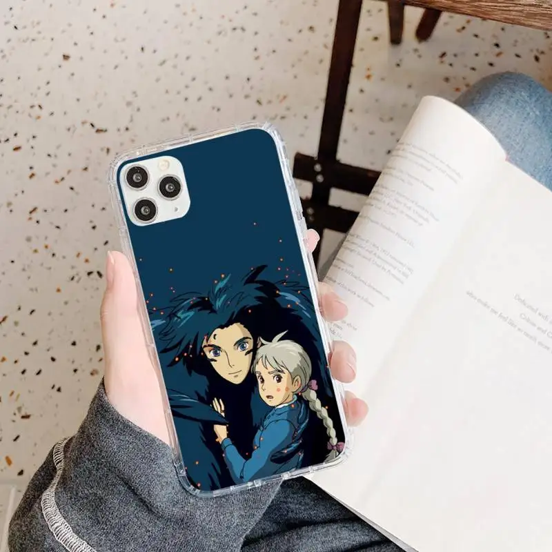 

Howl's Howls Moving Castle Hard Phone Case Transparent for iPhone 11 12 mini pro XS MAX 8 7 6 6S Plus X 5S SE 2020 XR