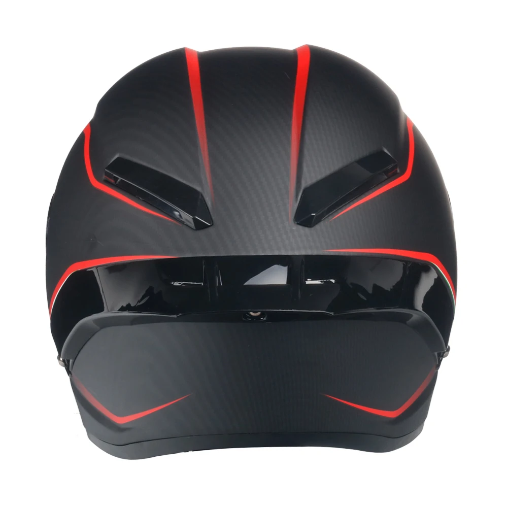 Карбоновая печать мотоциклетный шлем полное лицо точка Fmvss No.218certified Capacete Moto Cascos Para Moto Devil Horns Racing