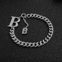 2021 with letters chain men women chain noble wedding bracelet fashion charm wedding birthday gift jewelry couples matching