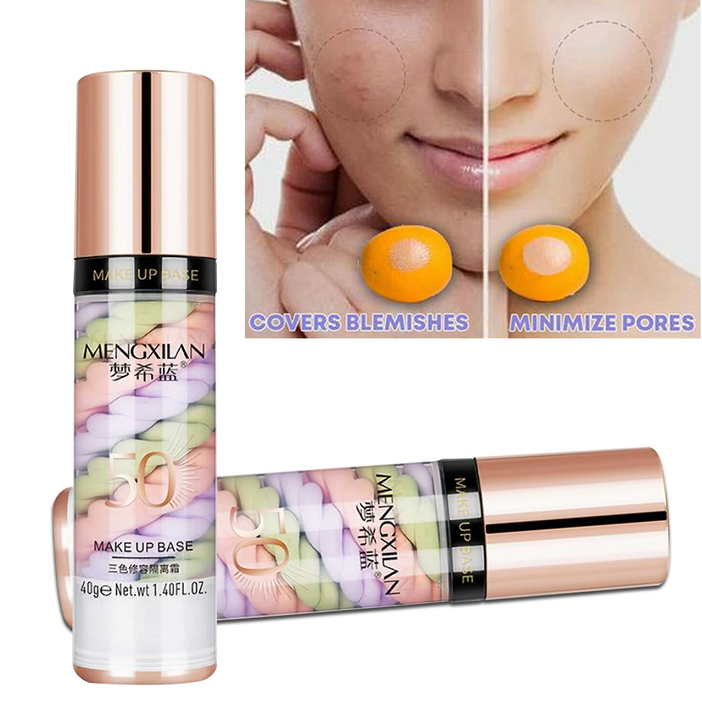 Face Matte Concealer Contouring Three Colors Base Cream Primer Moisturizing Even Skin Tone Oil Control Waterproof 2 | Красота и