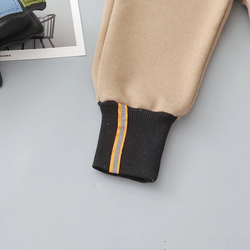 

New Spring Autumn Children Fashion Clothes Baby Boys Girls Cotton Elastic Pants Kids Patchwork Clothing Infant Casual Trousers