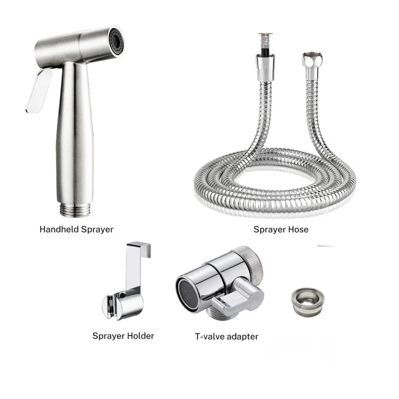 

Wetips Toilet Hand Spray Bathroom Cleaning Ducha Portable Flush Toilet Faucet Douche Shower Basin Handheld Sink Water Sprayer