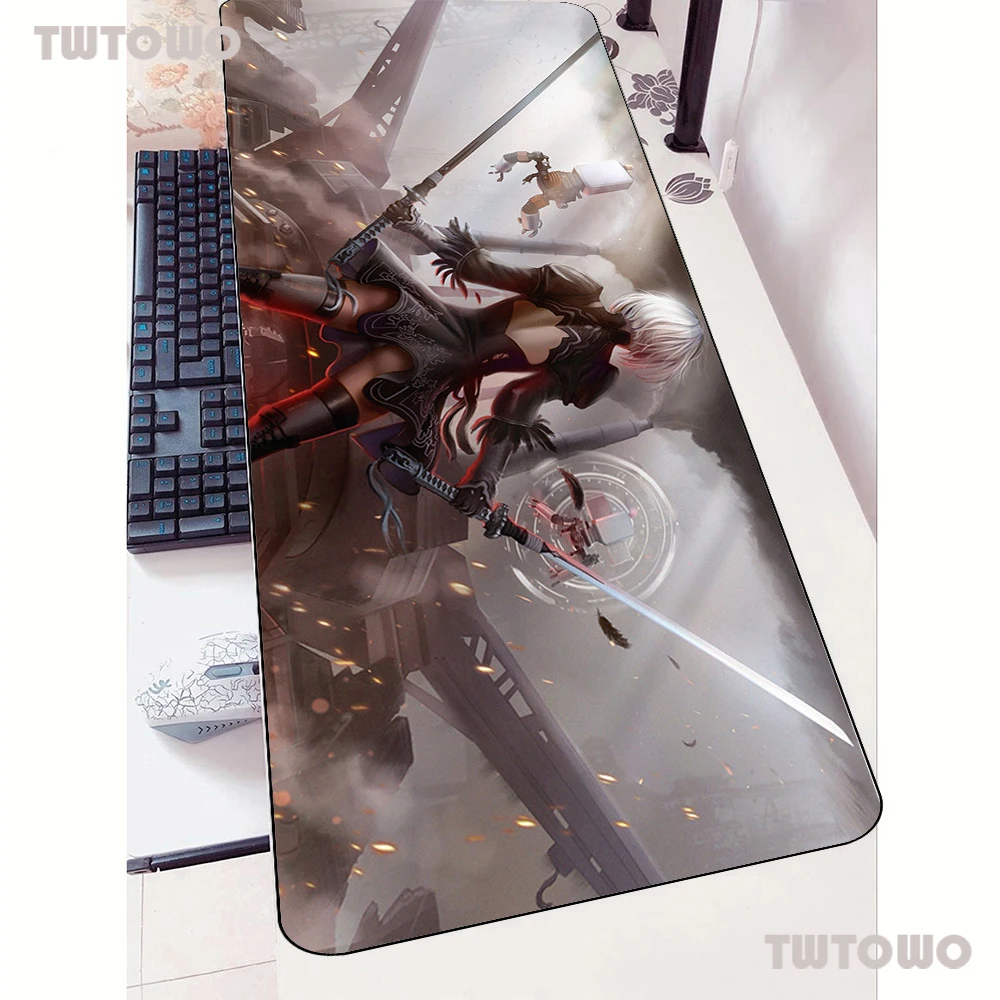 nier mouse pad gamer laptop 90x40cm notbook mouse mat gaming mousepad boy gift pad mouse pc desk padmouse mats free global shipping