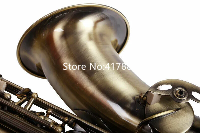 High Quality Tenor Saxophone Bb Tune Wind Instrument Brass Antique copper with case Free Shipping |