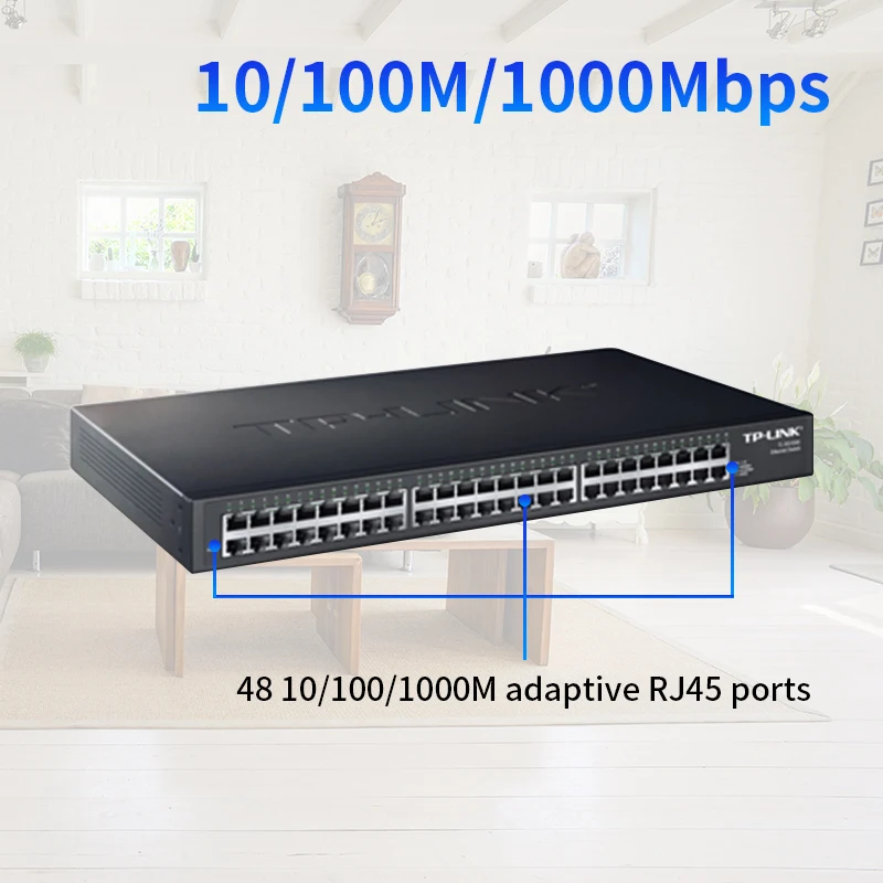 TP-LINK TL-SG1048 48 Порты Настольный 1000 Мбит/с коммутатор gigabit Ethernet сетевой Gigabit LAN