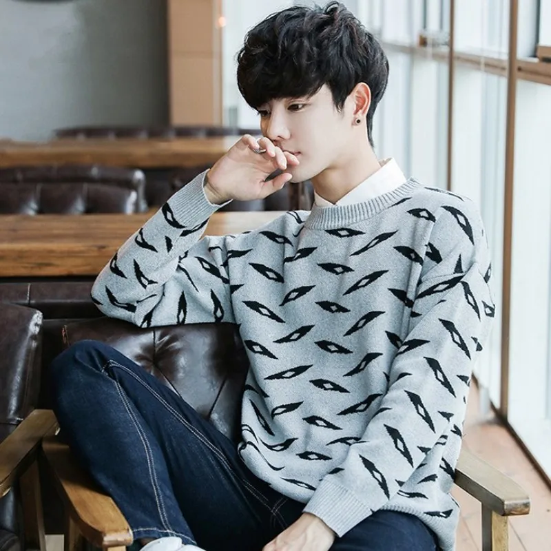 2020 новые осенние зимние мужские облегающие свитера модные хлопковые пуловеры с