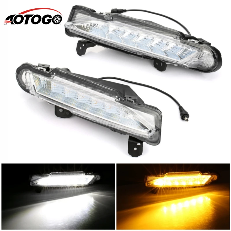 Водонепроницаемый 12V светодиодный дневные ходовые огни дневного вождения