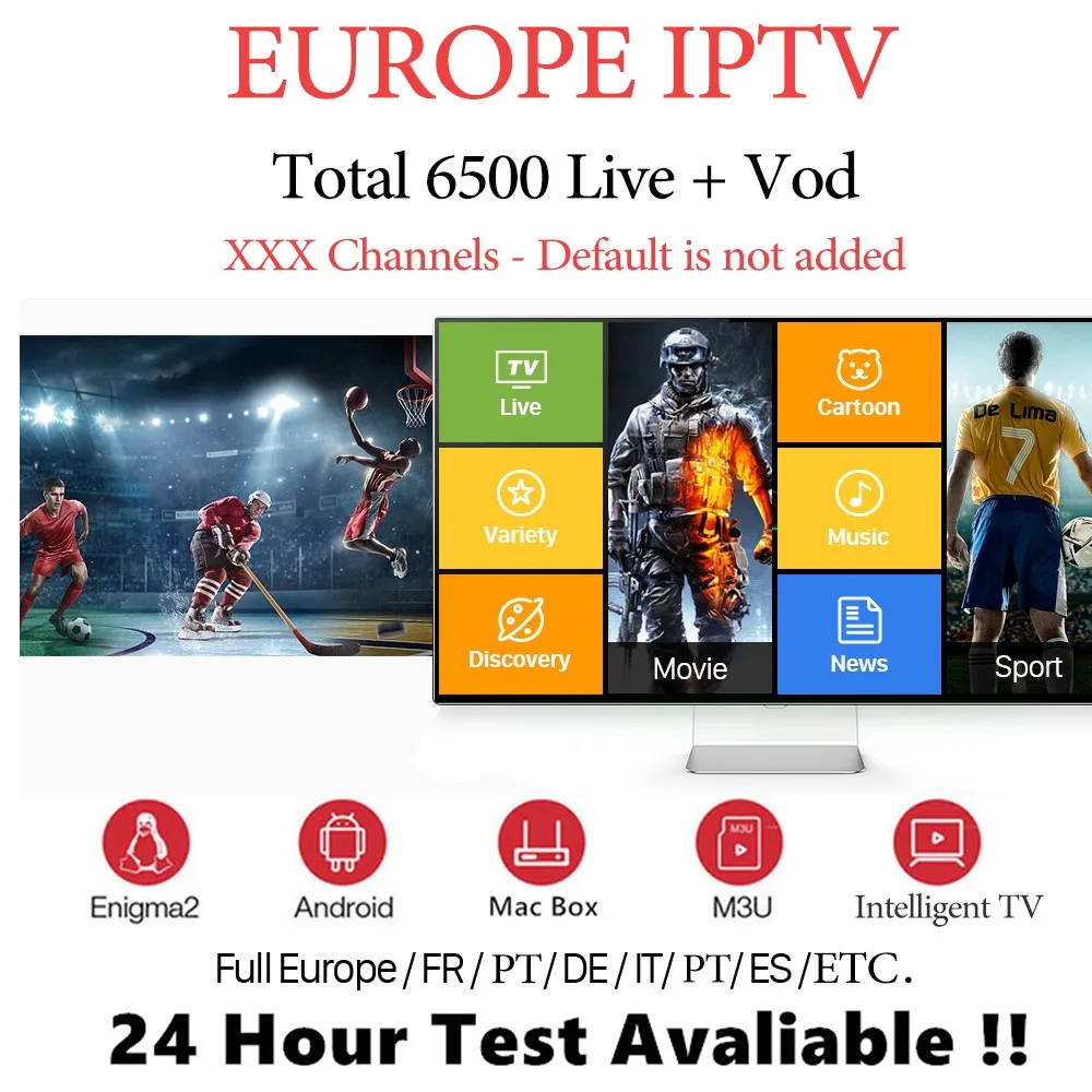 IP tv M3u tv BOX подписка бразильские итальянские Великобритания немецкий французский испанский Mediaset Премиум для Android Box Enigma2 Smart tv PC Linux