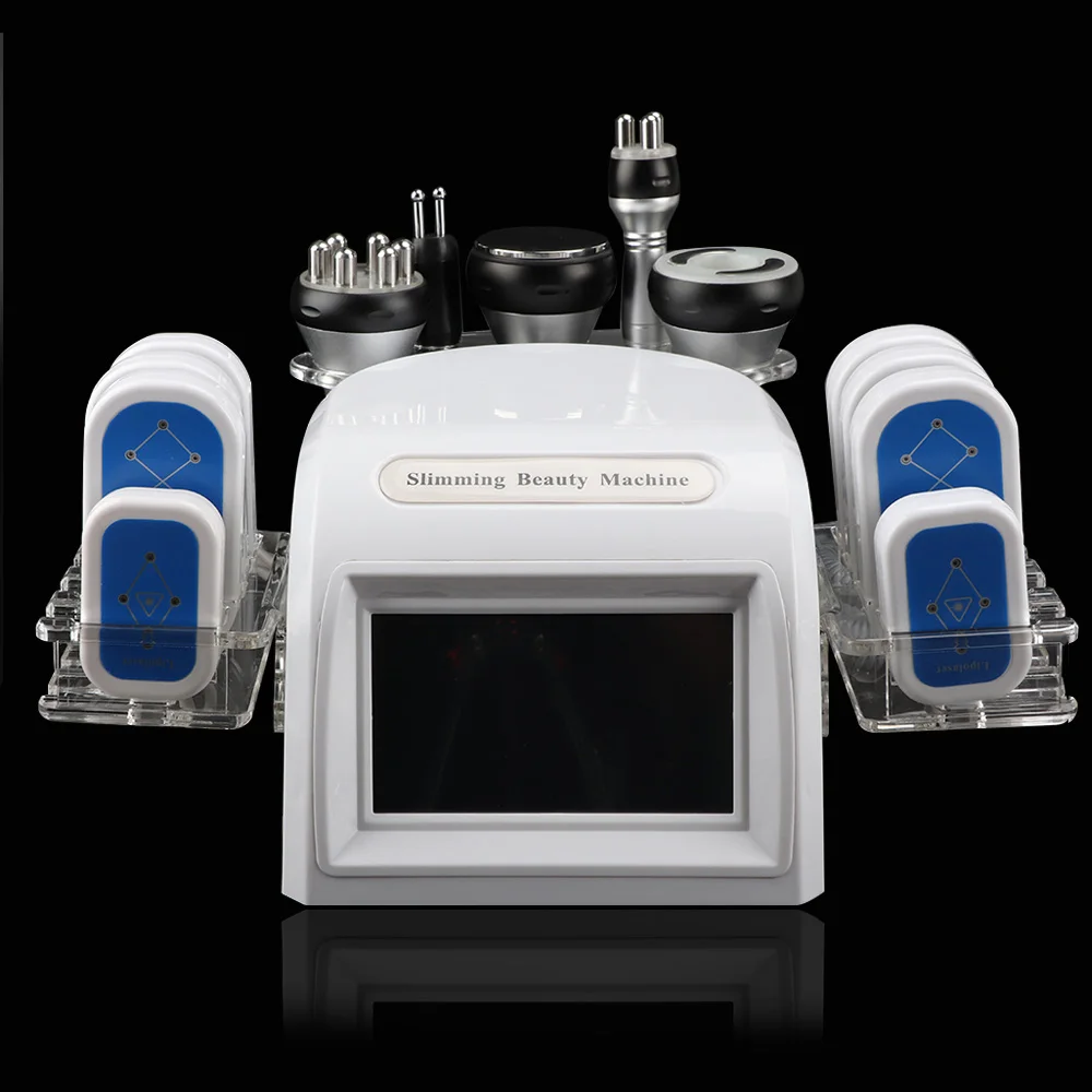Goedkoop 2021 Nieuwste 6In1 80K Ultrasone Cavitatie Vacuüm Radio 8 Pads Lipo Laser Vermagering Machine Voor Thuisgebruik