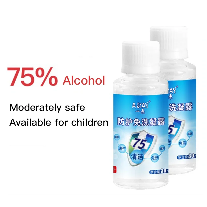 50ML 75% Disposable Hand Sanitizer Water-free Gel Decontamination Disinfection Body Liquid Hot | Красота и здоровье
