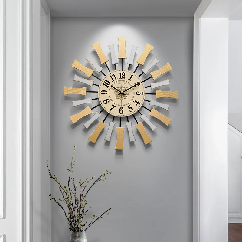 

Art Nordic Wall Clock Modern Design Creativity Living Room Simple Wall Clock Mute Personality Relojes De Pared Home Decor 60wccM