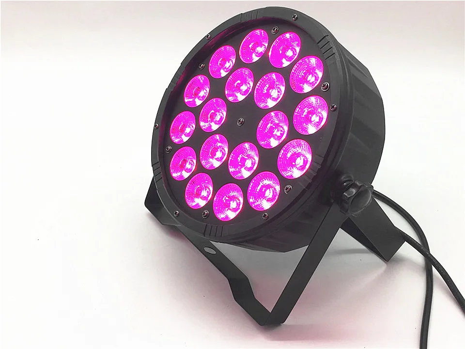 18x12 Вт RGBW 4в1 LED плоский пар tri цвет смешивания DJ Luz de la Colada Etapa Uplighting KTV DMX512 Диско