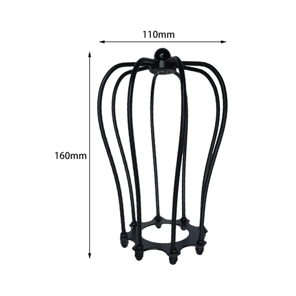 

Vintage Lamp Covers Metal Wire Shades Antique Pendant LED Bulb Chandelier Cage Industrial Ceiling Hanging Guard Cafe Bars Lamp