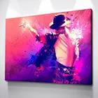 Картина Майкл Джексон красочная Картина на холсте, современный домашний декор комнаты