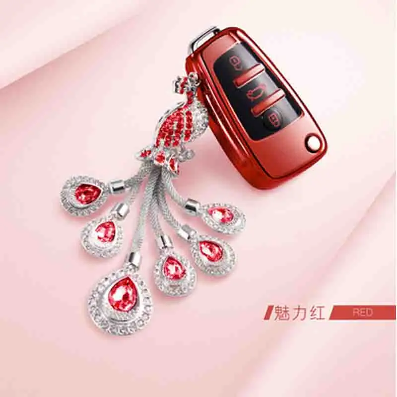 Автомобильный кулон зеркало заднего вида с кристаллами Феникса для