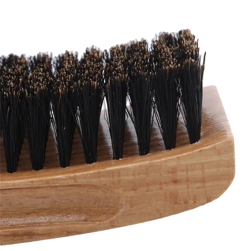 

Square Natural Boar Bristle Beard Brush For Men Bamboo Face Massage That Works Wonders To Comb Beards And Mustache