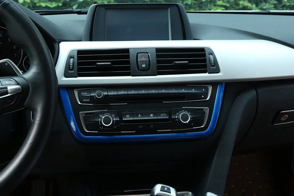 Матовый хром приборной панели консоли Накладка для BMW 3 4 серии F30 F32 F34 320 420 316 318 2013