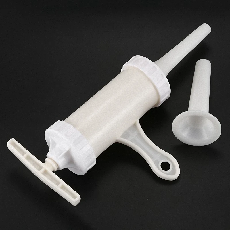

Manual Sausage Maker Meat Stuffer Filler Hand Operated Salami Maker Funnel Hand Tools (Sausage Stuffer Barrel)