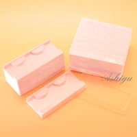 100pack wholesale 25mm mink lash trays plastic clear eyelash tray holder lids cover eyelashes packaging box lashes case vendors