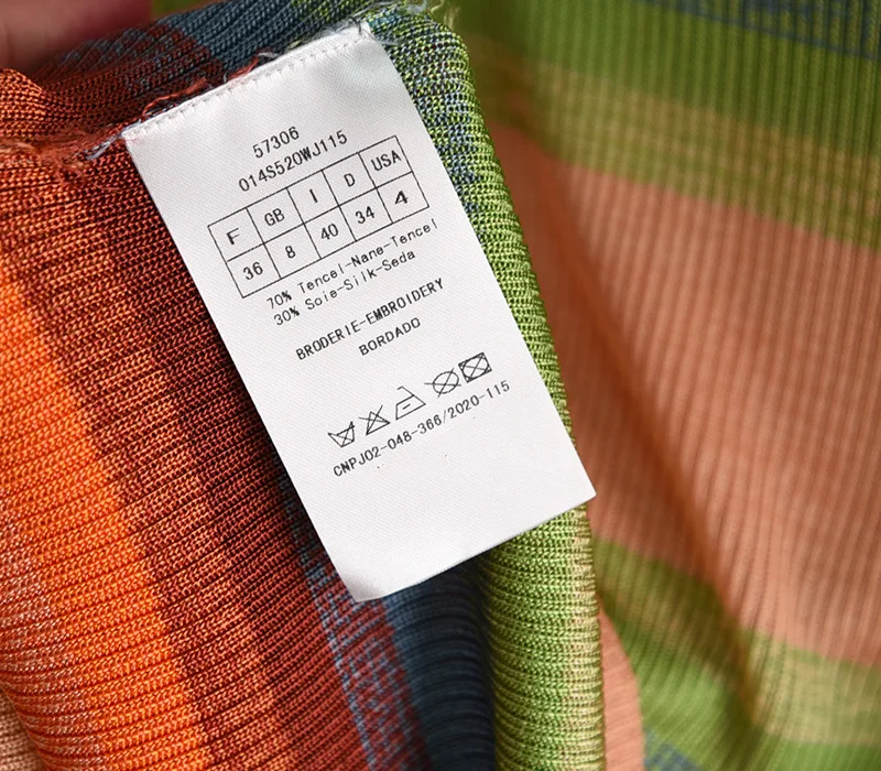 Женские трикотажные майки лето 30% радуга полосатые футболки C561 | Женская одежда