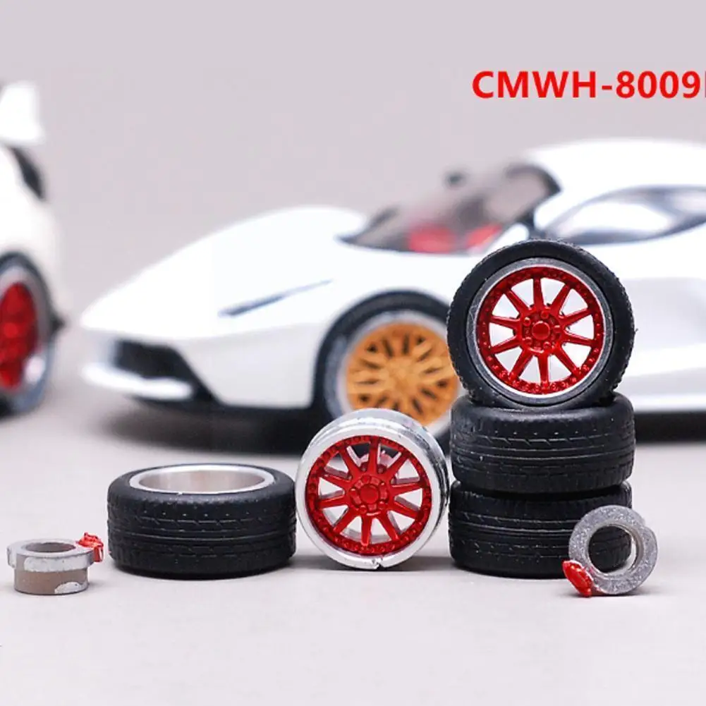 

1:64 36 Styles Model Modified Tire 2axles 4end Caps General Wheel Model Diecasts Wheel Tire Car Change Alloy Of Rubber Vehi U8N1