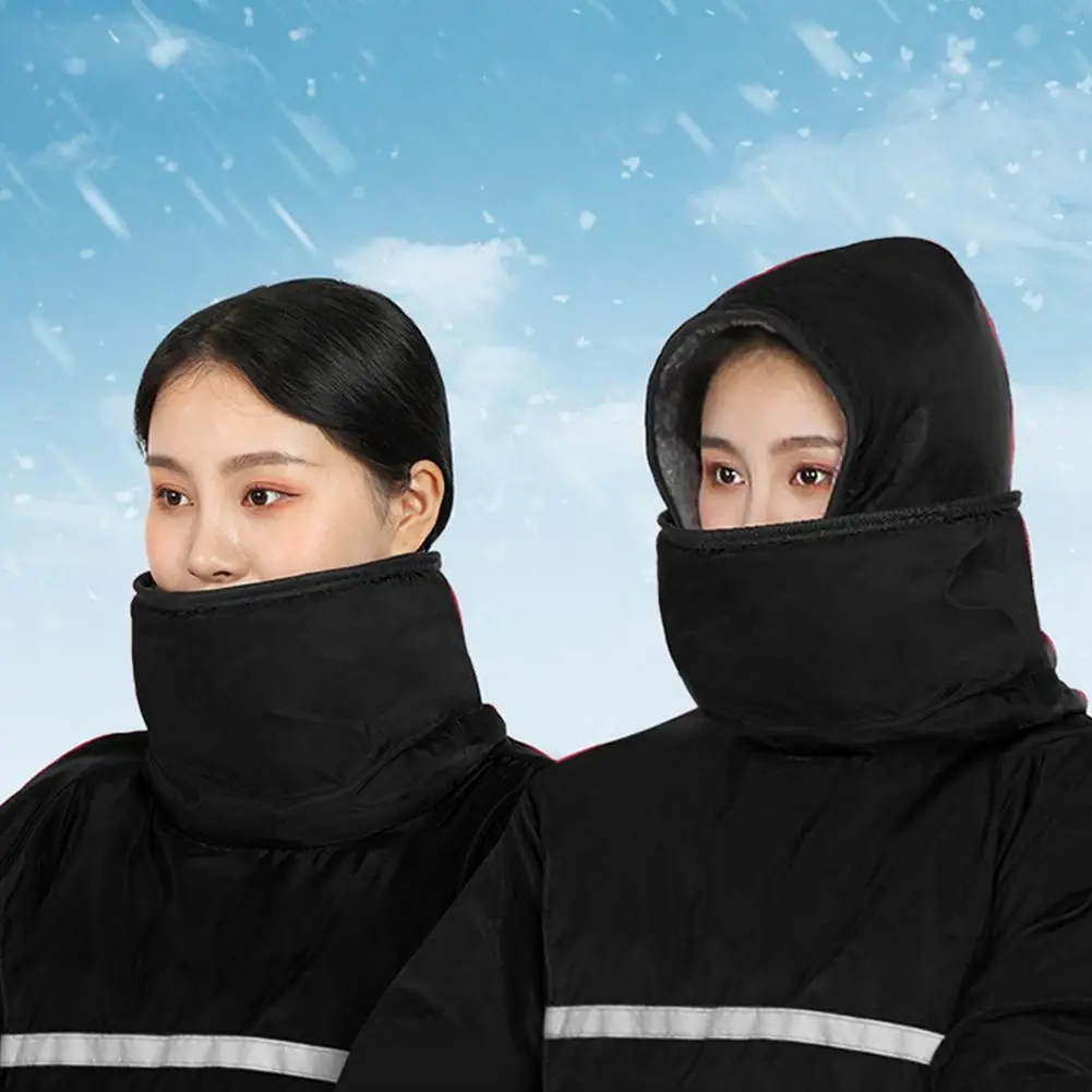 

Wind Breaker Winter Motorcycle Riding Long Coat Wrap Knees Waterproof Clothing For Electric Vehicles Keep Warming Cold Weather