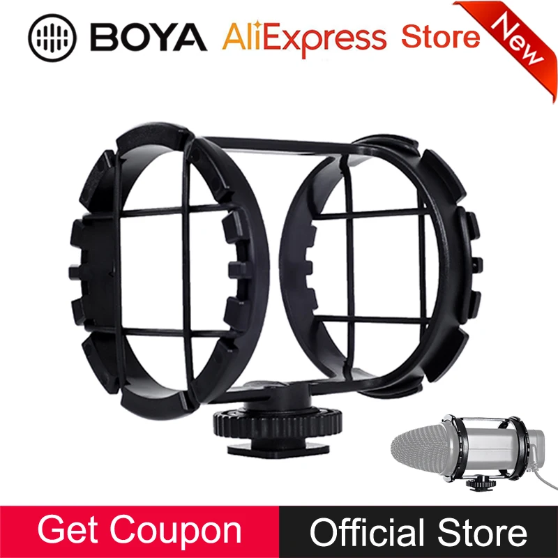 BOYA BY-C03 Shock Mount camera Shockmount 1/4 резьба Shockmount для Zoom H1 BY-VM300PS BY-V02 40 мм-48 мм направленный микрофон Аксессуары
