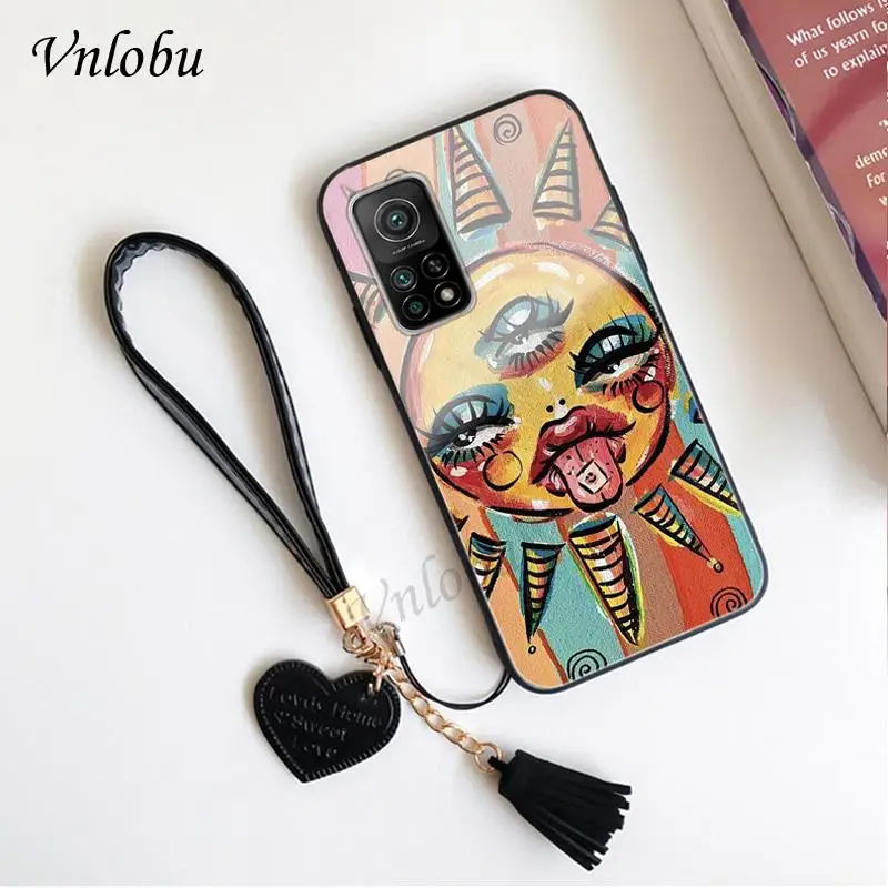 Чехол для телефона из закаленного стекла с граффити солнце бог XIAOMI MI 10 10t pro мягкая