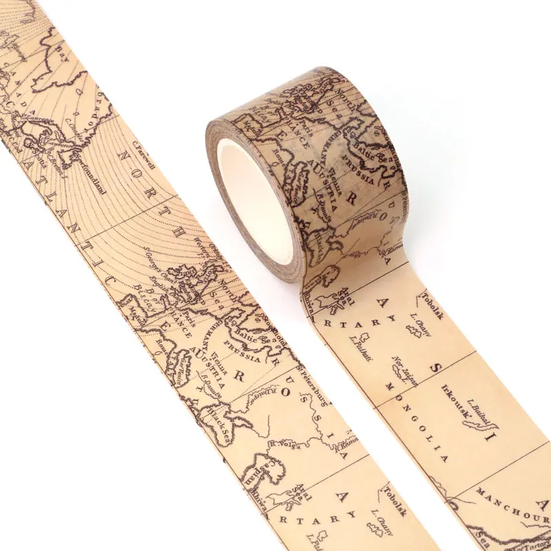 

GREATHOPE WASHI TAPE винтажная карта 30мм