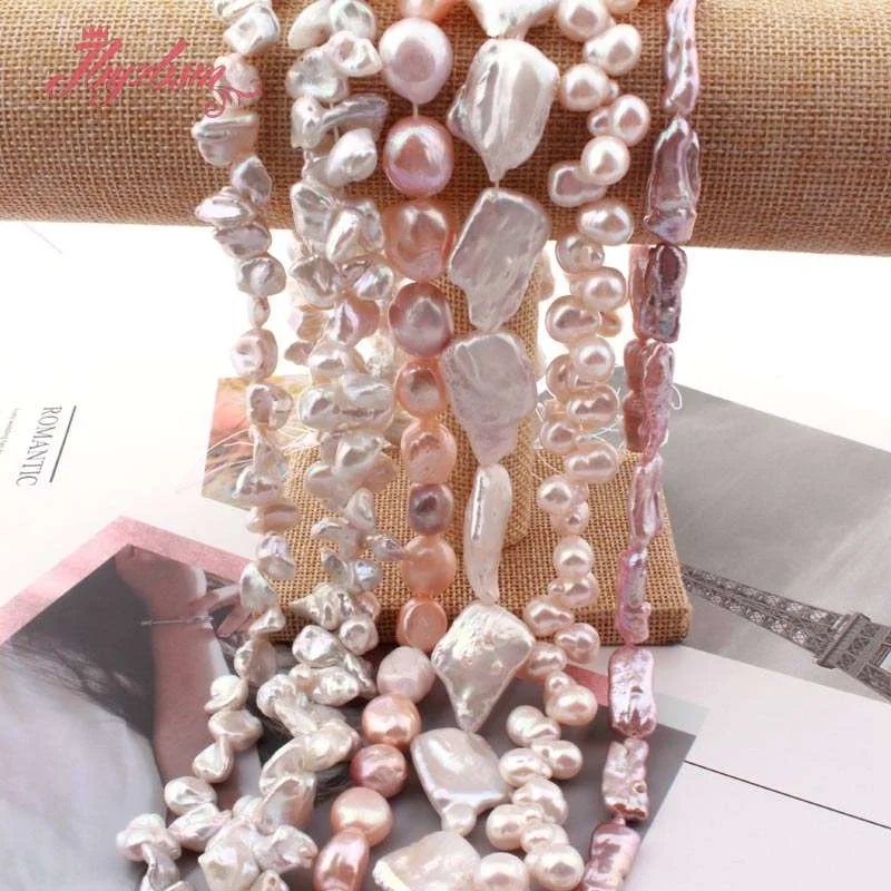 Бусины Из Натурального пресноводного жемчуга реборн Кеши бусины неправильной