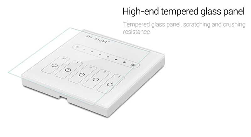 Контроллер с регулируемой яркостью MiBOXER L1 L4 1CH 4 CH 0~ 10V светодиодная Сенсорная панель диммер LS4 0/1~ 10V для одноцветной светодиодный светильник