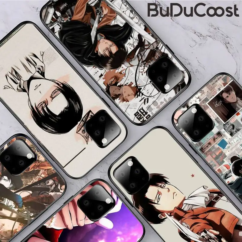 

Anime Attack On Titan Levi Ackerman Phone Case for iphone 12 11 Pro mini Max X XS XR XS MAX 8plus 7 6splus 5s 7plus SE 2020 case
