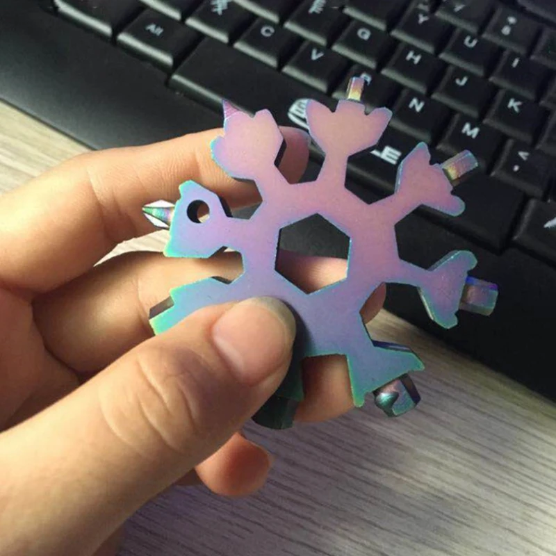 1 Pcs Multifunctional Snowflake Wrench Multi-Purpose Hexagonal High Carbon Steel Universal Portable Opening Tool |