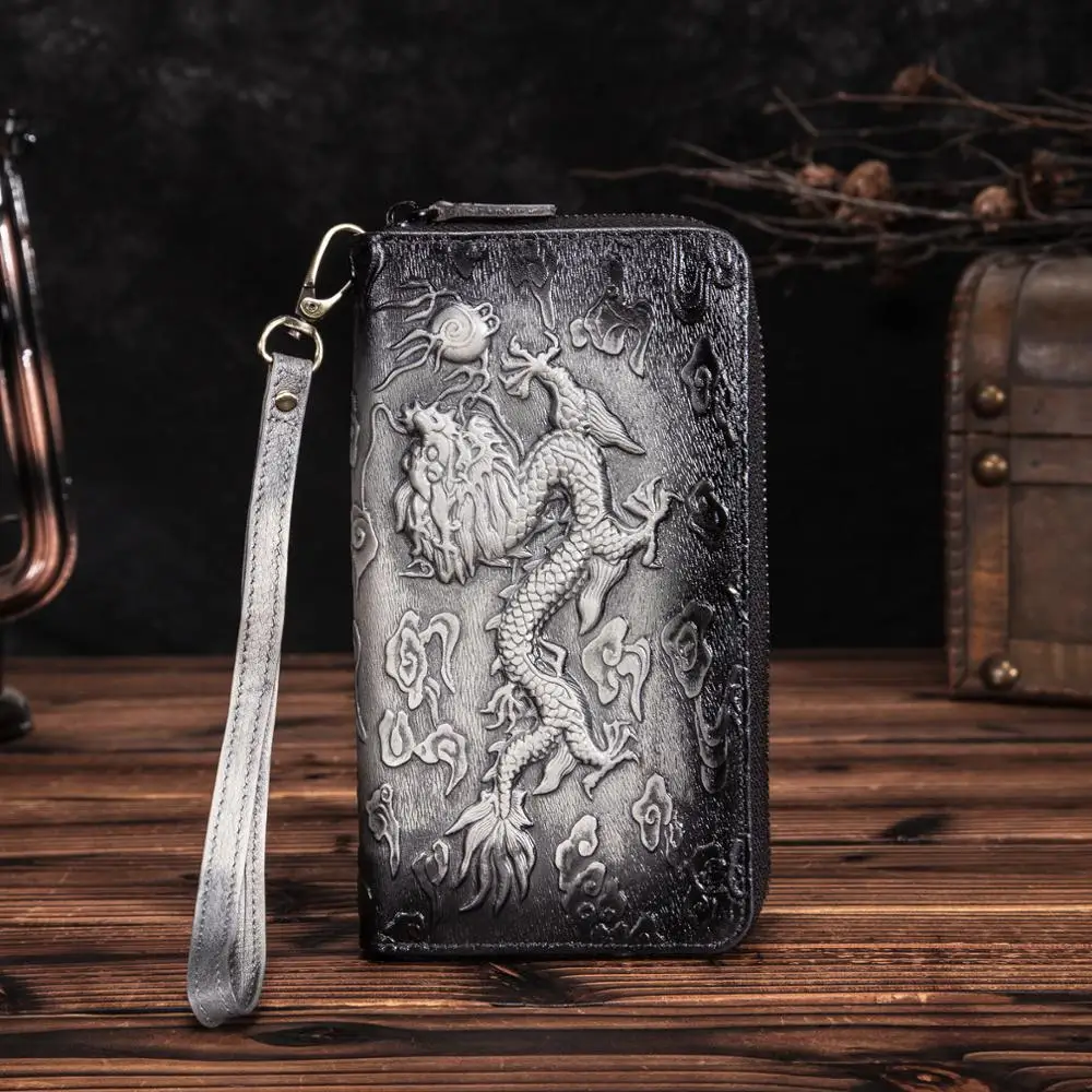 Оригинальный модный подарок унисекс из натуральной кожи длинная цепь Чековая