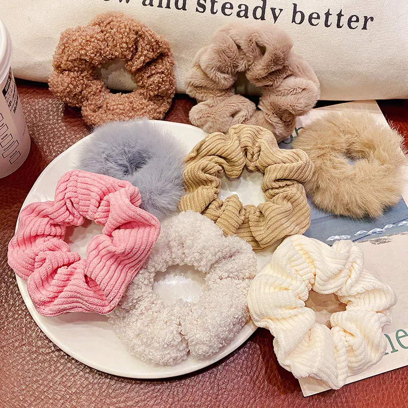 7 шт./компл. Женские Элегантные зимние плюшевые шерстяные вязаные эластичные