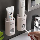 Автоматический Дозатор зубной пасты, пылезащитный держатель для зубных щеток, соломинка пшеницы, настенный домашний выдавливатель, аксессуары для ванной комнаты