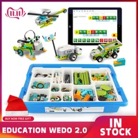 wedo 2 0 core set educational functions compatible 45300 building blocks montessori eelectronic constructor christmas gifts