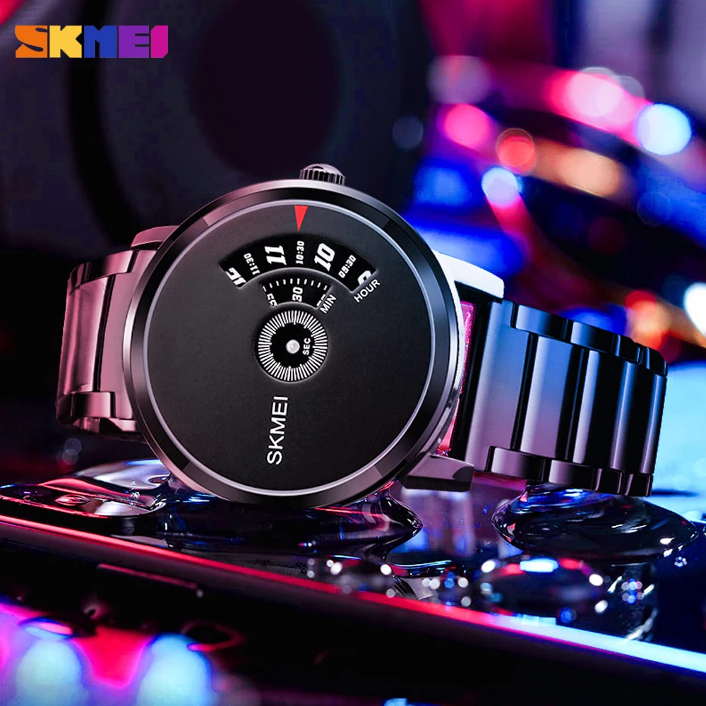 

SKMEI Brand Men's Watch Wristwatch Luxury Fashion Stainless Steel Waterproof Clock For Male Gifts Relogio Masculino