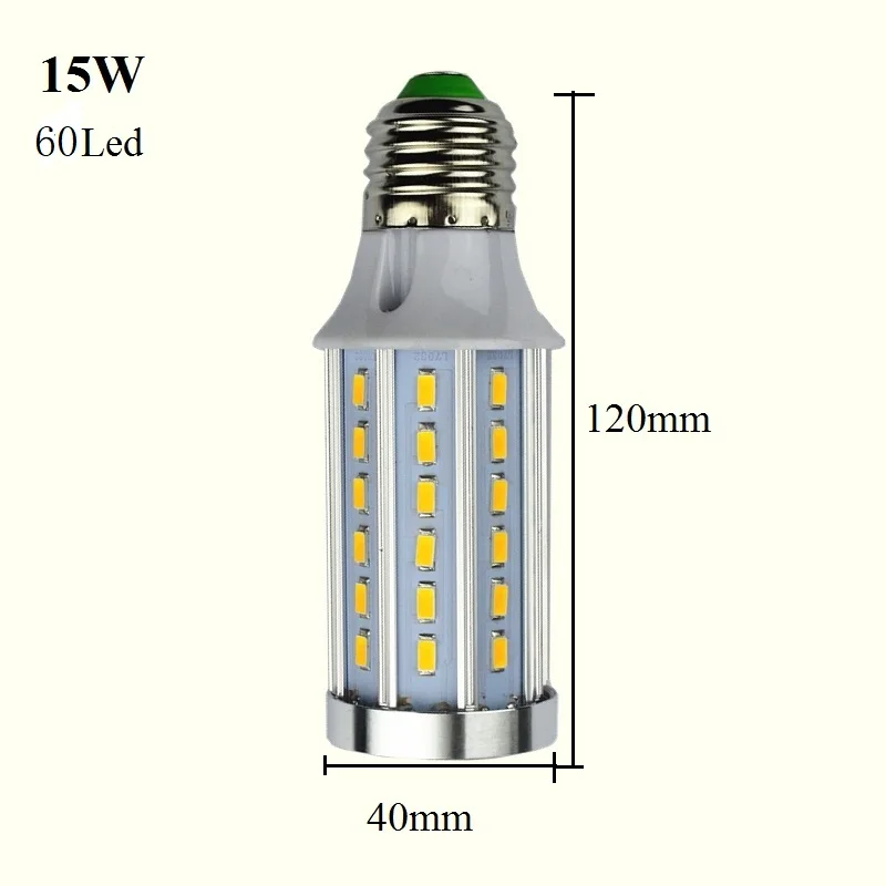 Светодиодная лампа E27 B22 E14 E40 12/15/20/30/40/50/60/80 Вт 265 в