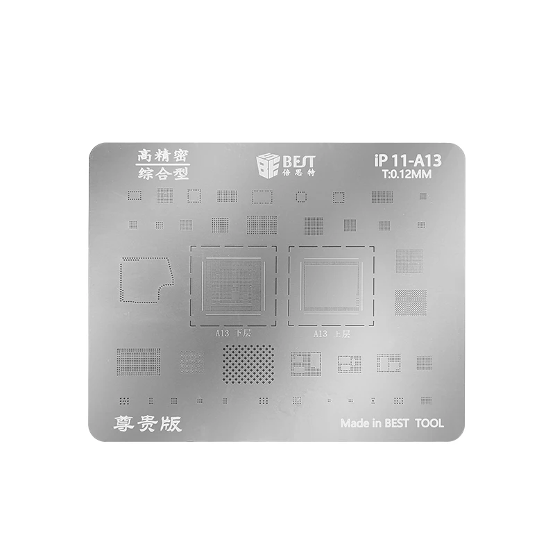 

Phone BGA Reballing Stencil Ball Soldering Net Plate for iPhone X XS 11 6 6s 7 8 Plus A8 A9 A10 A11 A12 A13 IC Chip Logic Board