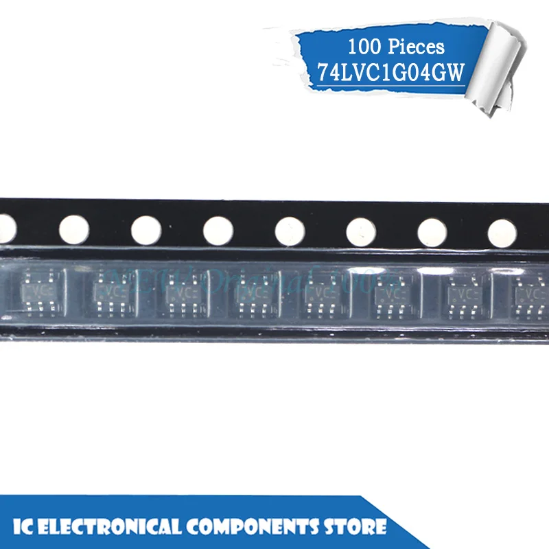 

New original 100pcs/lot 74LVC1G04GW Single Inverter 1.65V~5.5V SOT-353 Marking:VC IC
