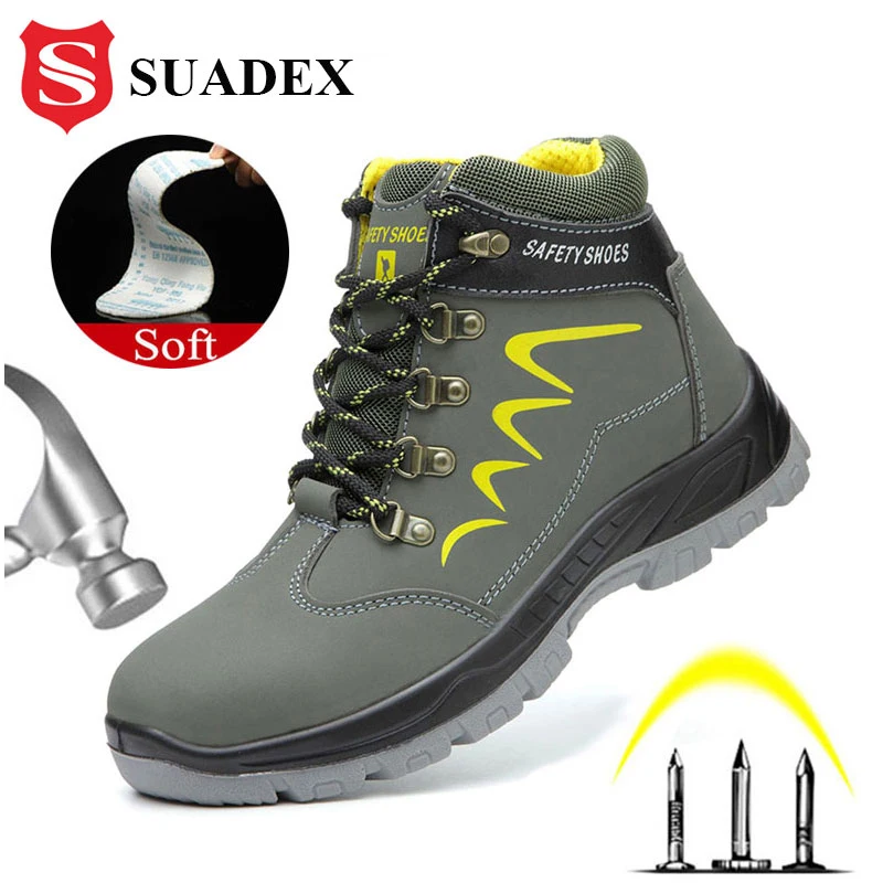 Защитные рабочие ботинки SUADEX для мужчин водонепроницаемая защитная обувь до