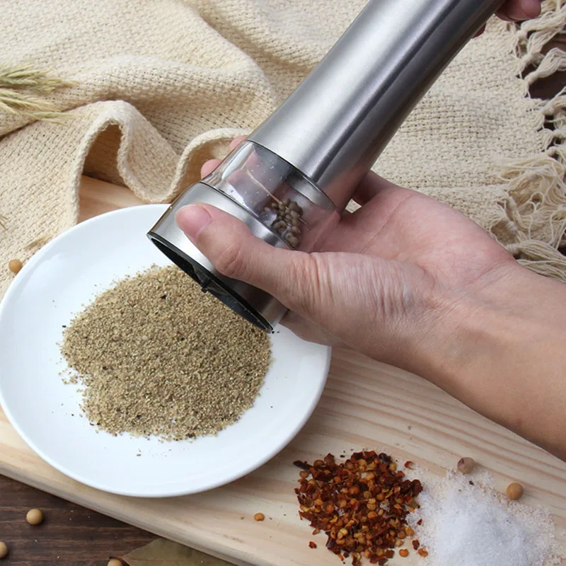 Мельница для перца GQ999 легкая специи светодиодный светодиодной подсветкой дома