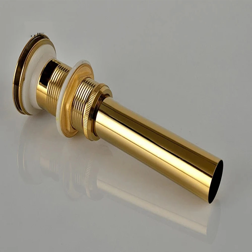 AODEYI латунный золотой сливной стопор для ванной комнаты с прорезью 1-1/2 раковина